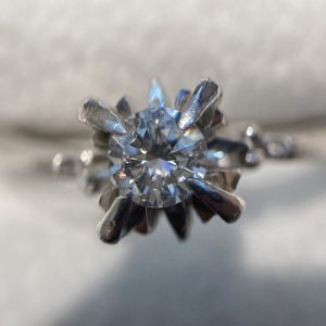 Pt900 0.38ct ダイヤモンドリング