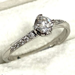 Pt950 0.263ct ダイヤモンド付きリング