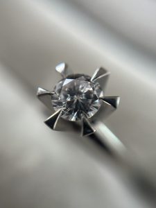 ダイヤモンド付Pt900リング