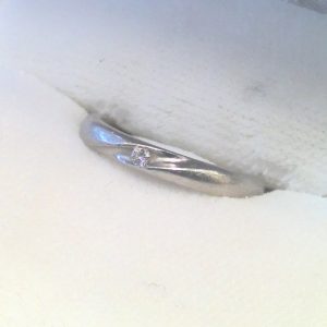 Pt950メレダイヤ付きリング