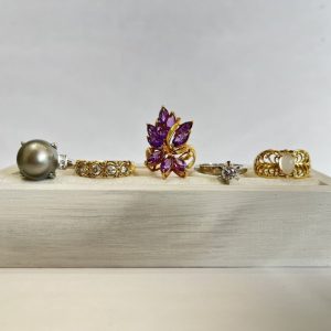 ダイヤ パール アメジスト Pt900 リング・K18 リング まとめ