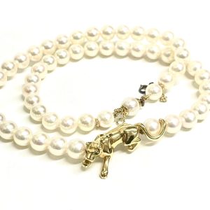 Cartier パンサー パールネックレス