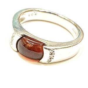 Pt900 パイロープ・ガーネット リング