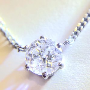 Pt900 ダイヤモンド ネックレス