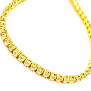 K18 メレダイヤモンド 3.5ct テニスブレスレット