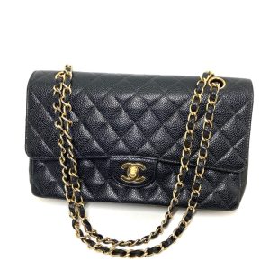 シャネル CHANEL マトラッセ キャビアスキン チェーンショルダーバッグ