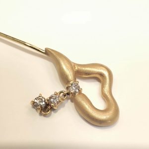 K18 18金 ダイヤ タイピン