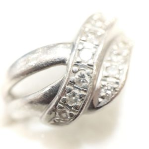 K18WG リング メレダイヤ0.35ct