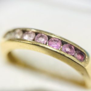 K18 18金 ルビー サファイア リング