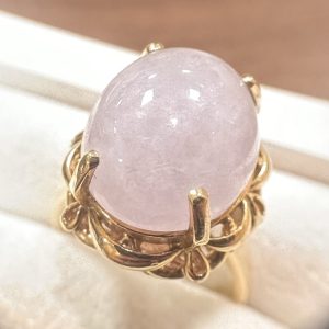 K18(18金) ラベンダーヒスイリング