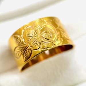 K18 平打ちリング