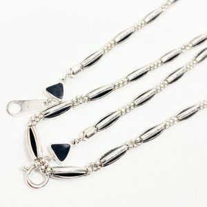 ブラックシリカ・K18WG ネックレス