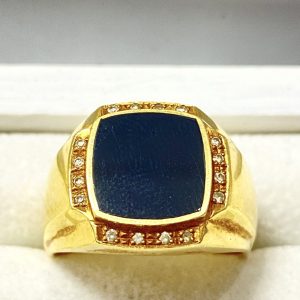 ブラックダイヤ K18 リング