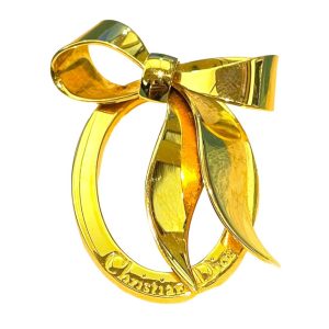 Dior リボン ブローチ