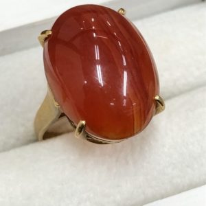 K18/18金  瑪瑙（メノウ） リング 指輪