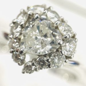 Pt950 ダイヤモンド1.025ct メレダイヤ0.84ct ネックレス