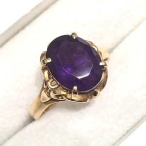 K18 18金 アメシスト アメジスト リング 指輪