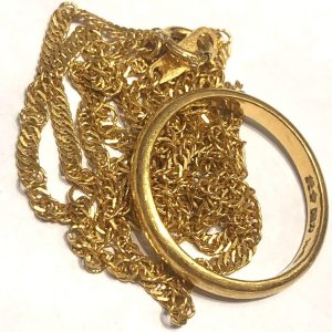 K24 24金 純金 リング ネックレス