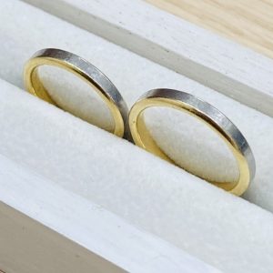 K18(18金)/Pt950(プラチナ950)ハーフ リング おまとめ