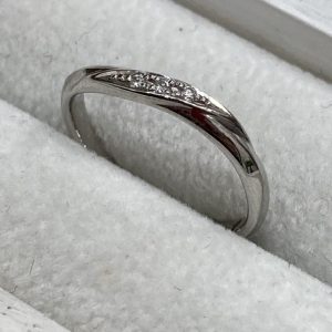 Pt900(プラチナ900) 0.10ct メレダイヤ付き リング アクセサリー