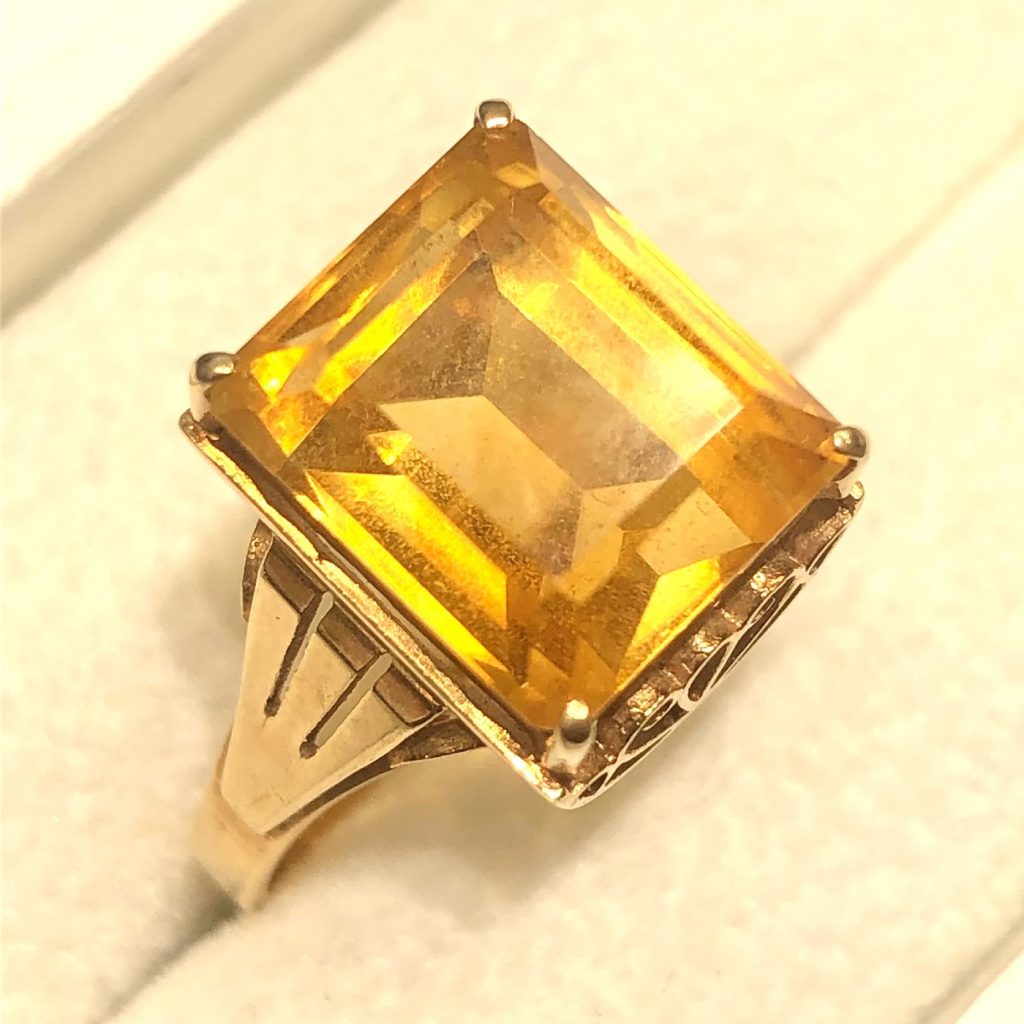 K18 citrine ring 18金 シトリンリング-