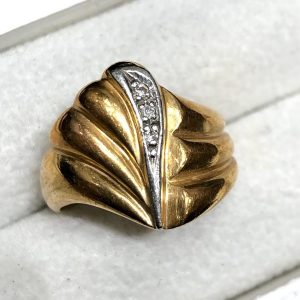 K18 18金 Pt900 プラチナ900 ダイヤ リング