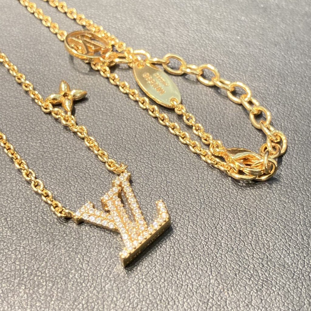 送料無料 中古A ルイヴィトン ネックレス LOUIS VUITTON パンダンティフ ロックイット K18PG 750ピンクゴールド 147299