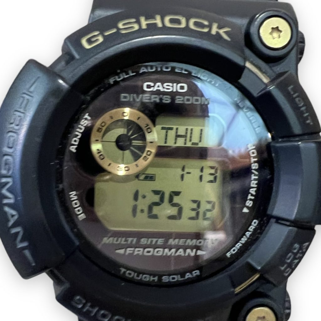 G-SHOCK CASIO FROGMAN ソーラー腕時計 BLK GW-225A 25周年限定モデル ...