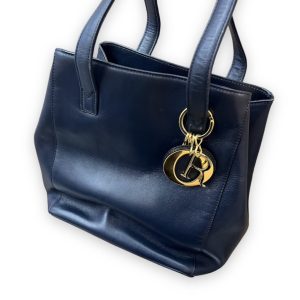 Christian Dior 　チャーム付き　レザーハンドバッグ　