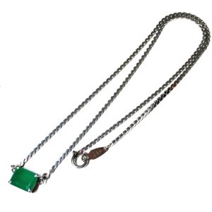 Pt850エメラルドネックレス