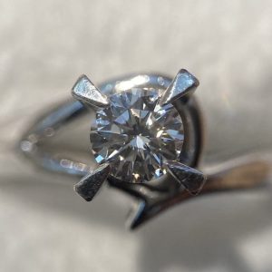 Pt900 0.21ct ダイヤモンドリング