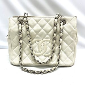 CHANEL シャネル マトラッセ キャビアスキン チェーントート
