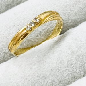 K18 メレダイヤ付きリング