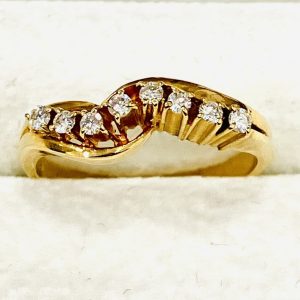 K18 メレダイヤ付きリング