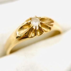 K18 クオーツ付きリング