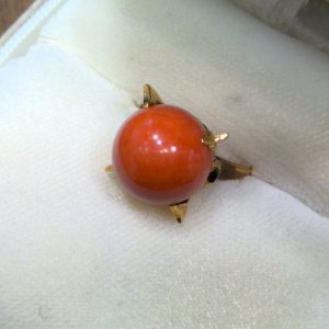 K18石付きリング