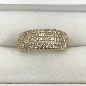 K18 リング メレダイヤ89粒 指輪