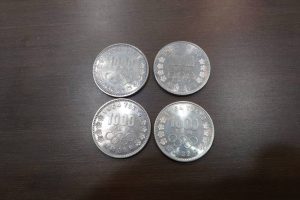 1964年東京オリンピック記念1000円銀貨 4枚