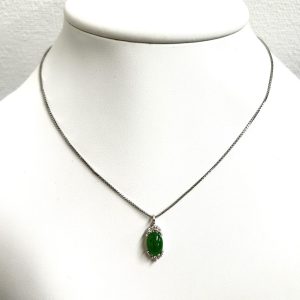 Pt900 翡翠 ネックレス