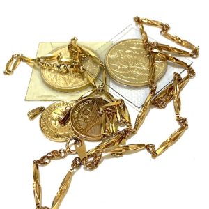 K24 コイン K18 ネックレス トップ