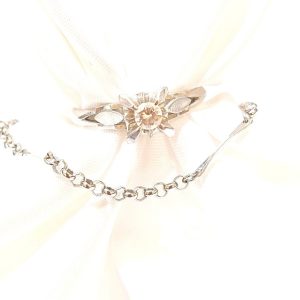 Pt900 ダイヤモンド 0.14ct リング ブレスレット