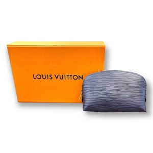 ルイ・ヴィトン ポシェットコスメティックエピ アンディゴブルー