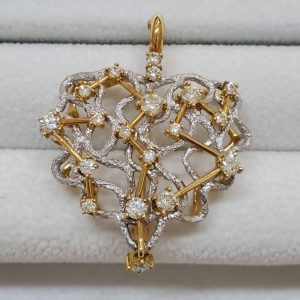 ペンダント 18金 ホワイトゴールド ダイヤモンド ジュエリー 貴金属 宝石