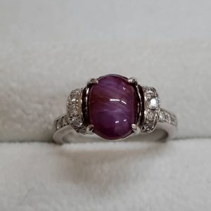 スタールビー ダイヤモンド プラチナ 指輪 リング ジュエリー 宝石