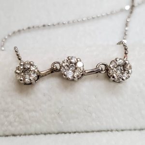 ネックレス ダイヤモンド ホワイトゴールド K18WG ジュエリー 宝石