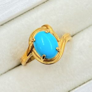 K18 18金 ターコイズ リング