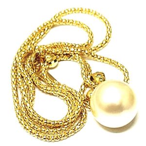 K18 パール12㎜ ダイヤ0.03ct ネックレス