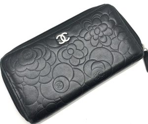 CHANEL シャネル カメリア ラウンドファスナー長財布