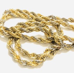 K18&Pt900 コンビ ネックレス