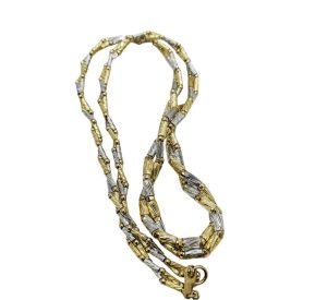 K18/Pt850 ハーフコンビモデル ネックレス